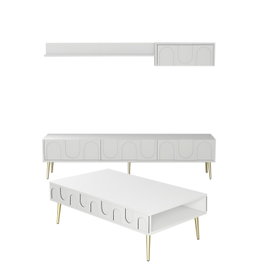 Hanah Home Lyon 3 - Blanco y Oro